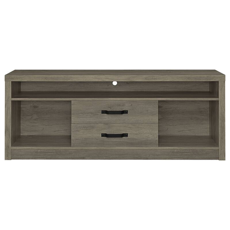 Burke 3-piece 59-inch TV Entertainment Center Grey Driftwood