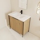 preview thumbnail 42 of 46, BNK 24/30/36/48/60 inch Freestanding Resin Sink Bathroom Vanity with Soft Close Door and Adjustable Shelf