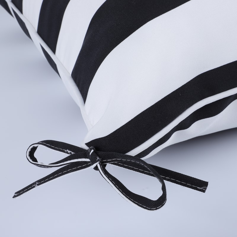 GDFStudio Marie Outdoor 24x24 Inch Seat Cushion Set with Removable Covers (set of 2) - 24" x 24"