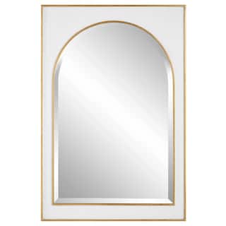 Uttermost Crisanta Gloss White Arch Mirror - 25 W  X 37.5 H X 2 D (in)