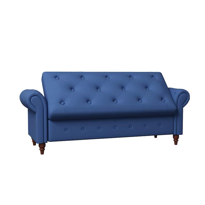Modern Storage Bench Bed Bench with Rolled Arms
