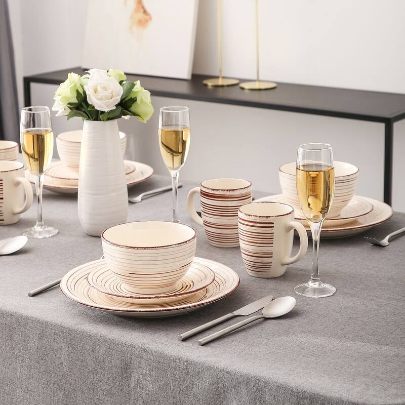 vancasso 32-Piece Exquisite Stoneware Dinnerware Set (Service for 8)
