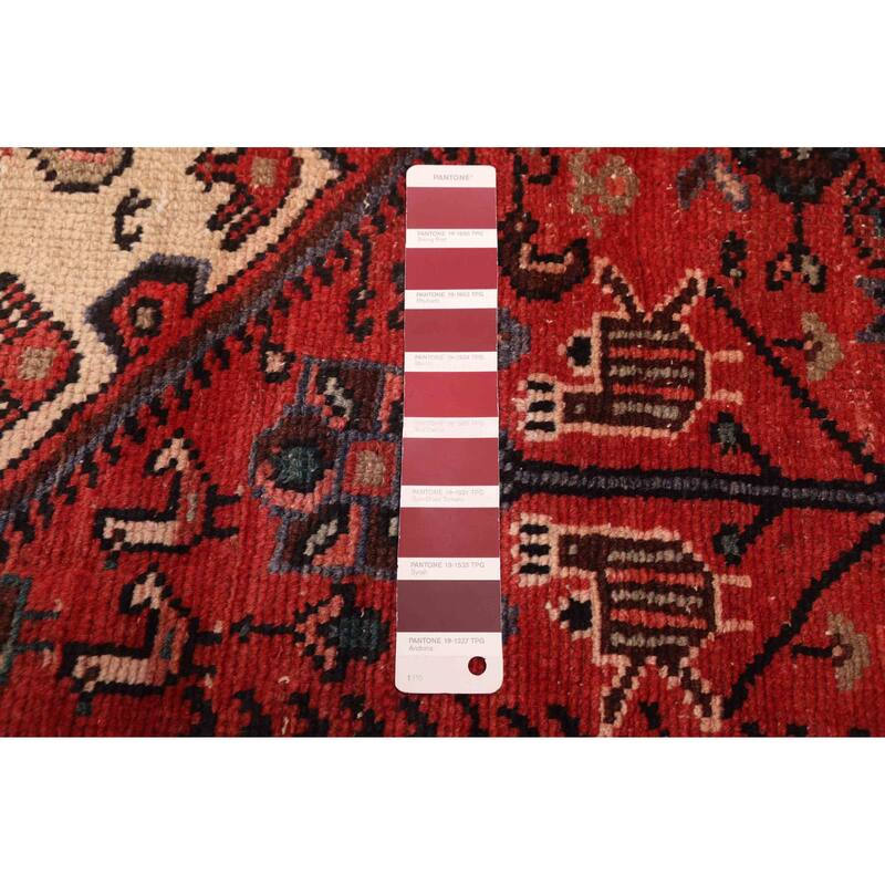 ECARPETGALLERY Hand-knotted Andelz Red Wool Rug - 3'6 x 6'9