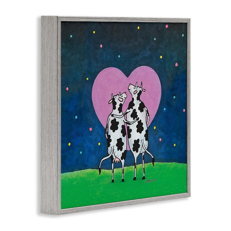 Stupell Loving Significant Udder Framed Giclee Art Design By Roger Straub