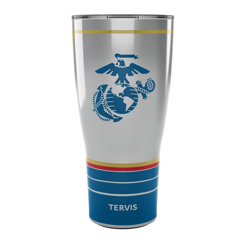 Tervis Traveler Marines Forever Proud Triple Walled Insulated Travel Tumbler, Stainless Steel - 30oz