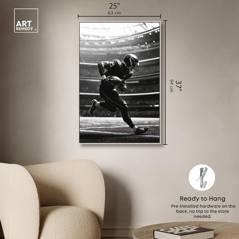 Football Stadium Canvas by Art Remedy