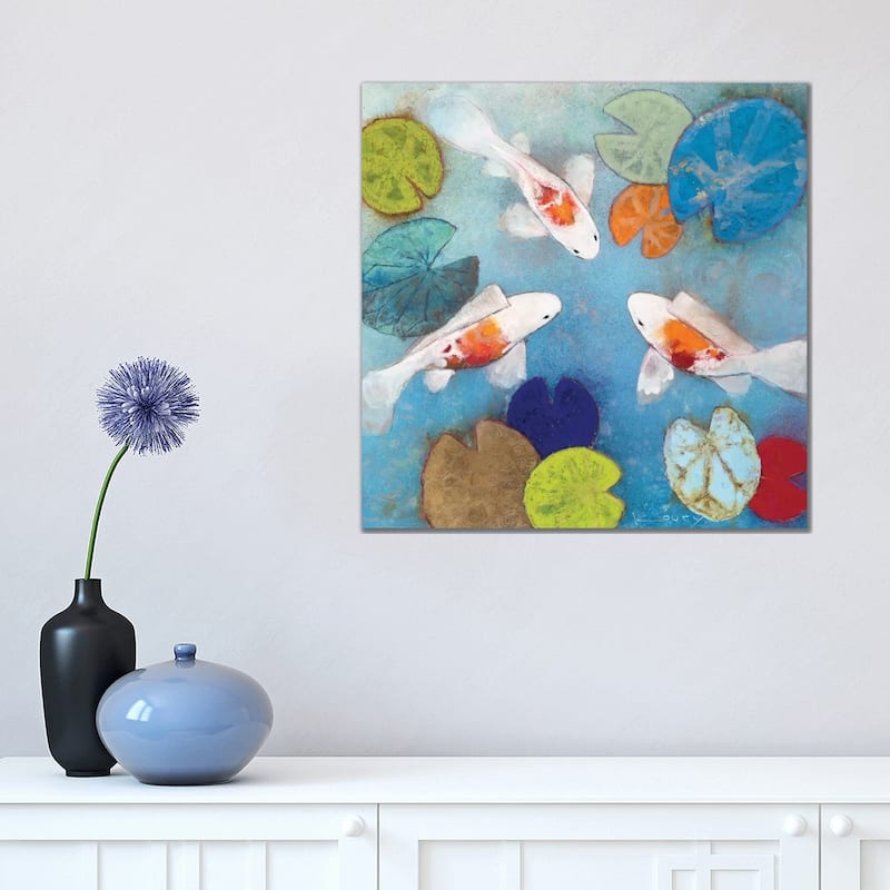 iCanvas "Koi II" by Aleah Koury Canvas Print - 18x18x1.5