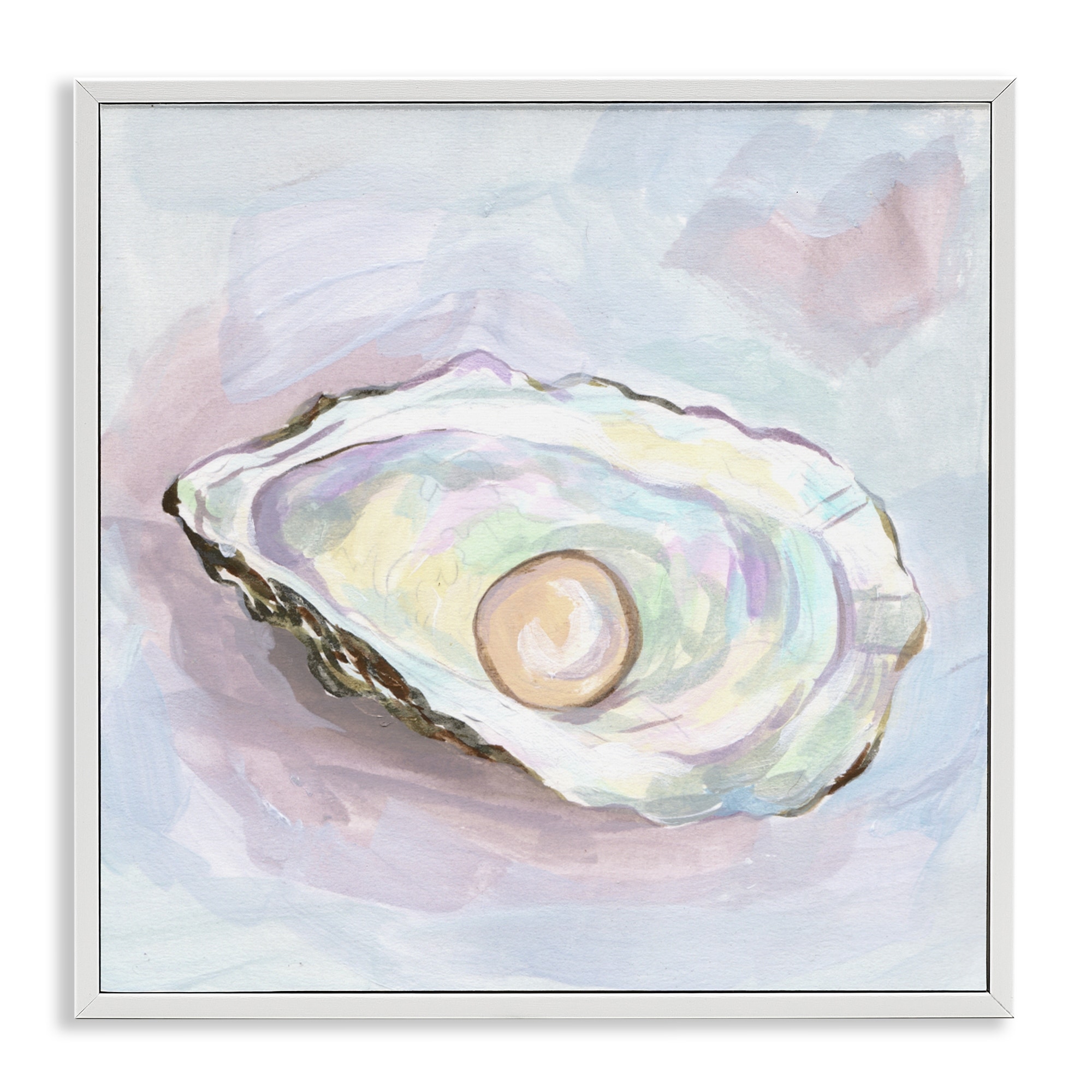 Stupell Silent Opal Oyster Framed Giclee Art Design By Melissa Wang