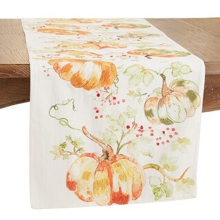 Pumpkin Design Table Runner - 16"x72" - Bed Bath & Beyond - 36097527