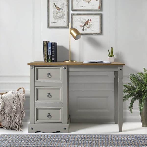 Furniture Dash | Wood Dressing Table Vanity Makeup Corona Collection - On Sale - Bed Bath & Beyond