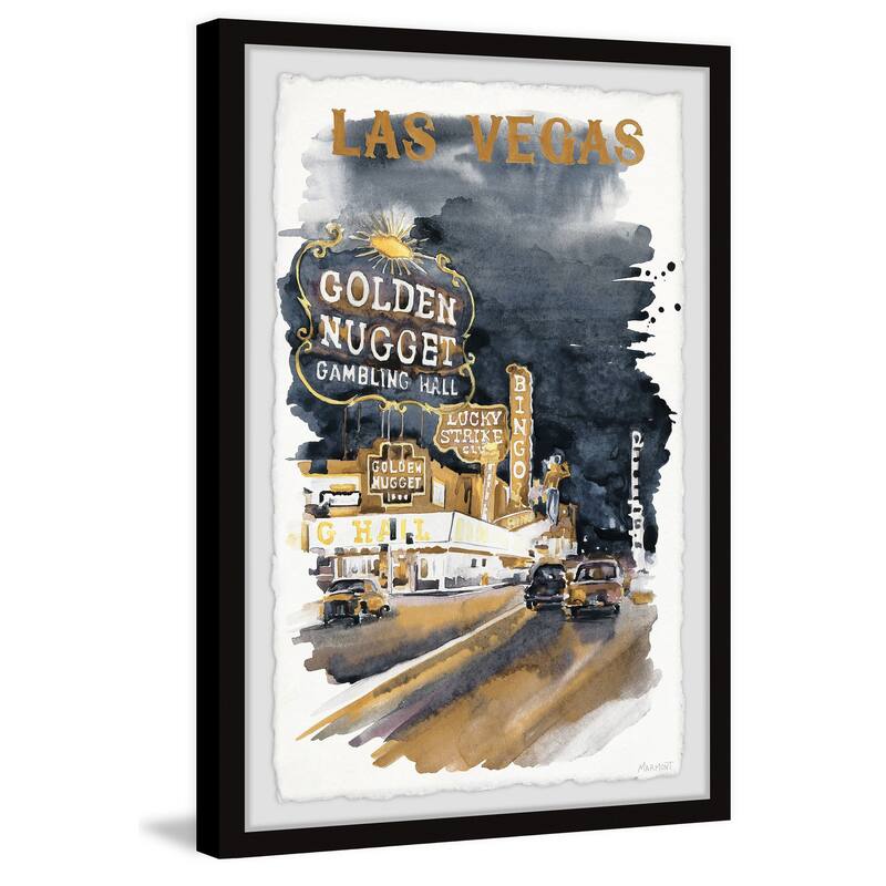 'Entertainment Capital' Framed Painting Print