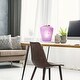 preview thumbnail 4 of 12, Lily River of Goods Pink/Purple and Gold Glass 10.5-Inch Accent Lamp - 7.75" x 7.75" x 10.5"