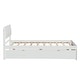 preview thumbnail 9 of 7, Twin Size Bed with Trundle Bed, Wooden Platform Bed Frame with Headboard and Twin Size Trundle Bed, for Girls Boys Teens Adults
