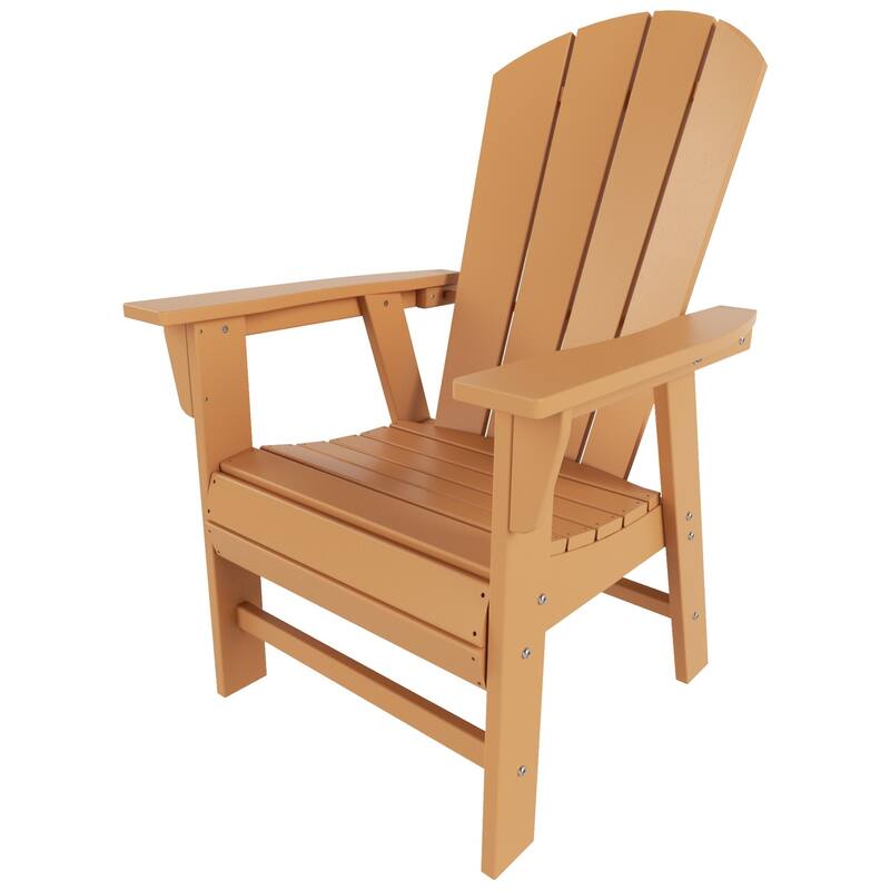 Polytrends Laguna Casual Upright Adirondack Chair (Set of 2)
