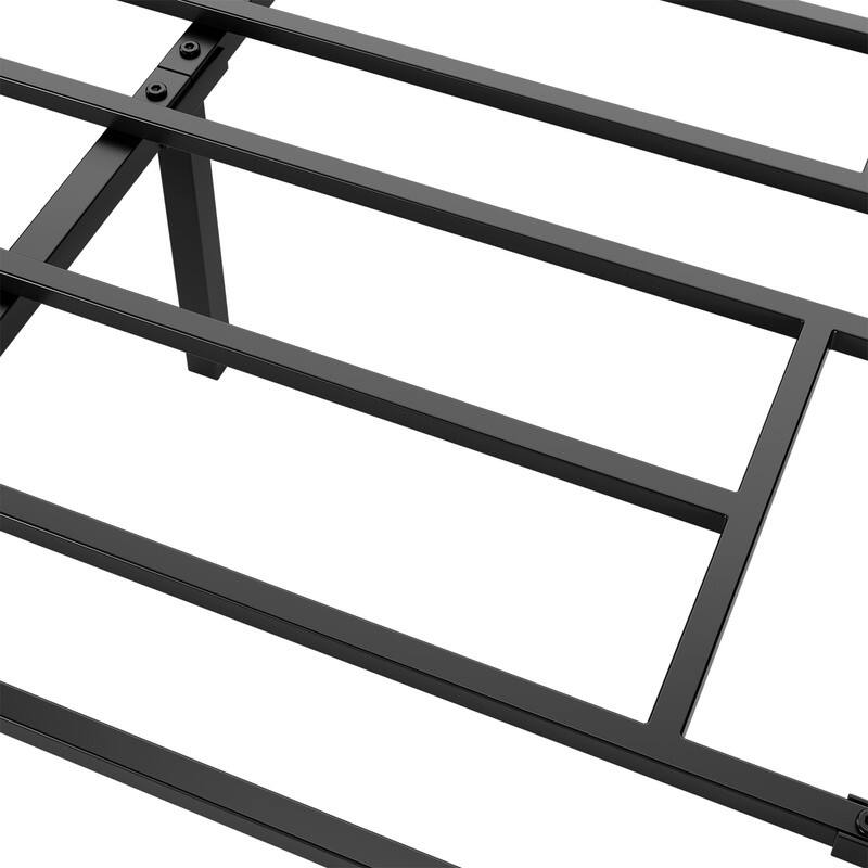 Bed Frame with Sturdy Metal Slats Support