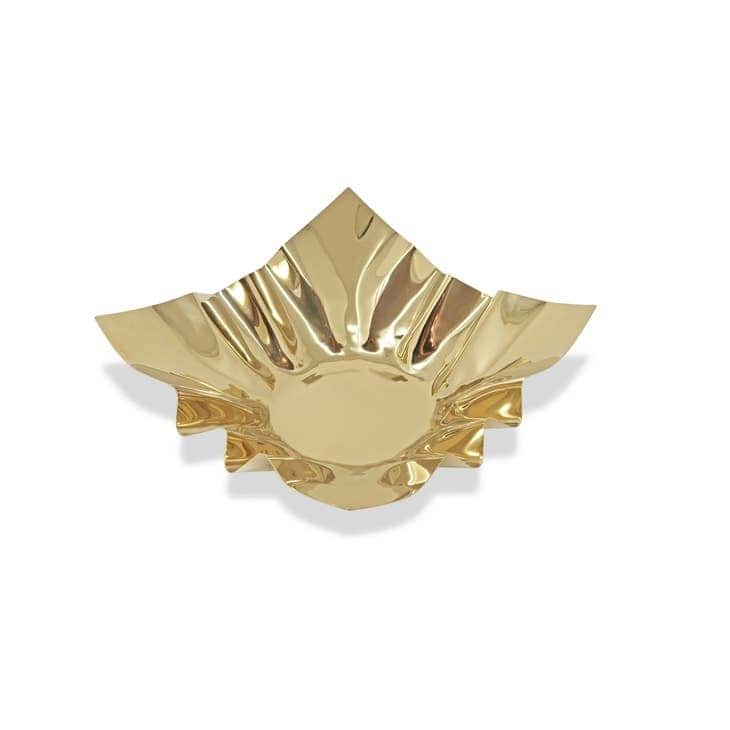 Square Bowl 12.25" Gold