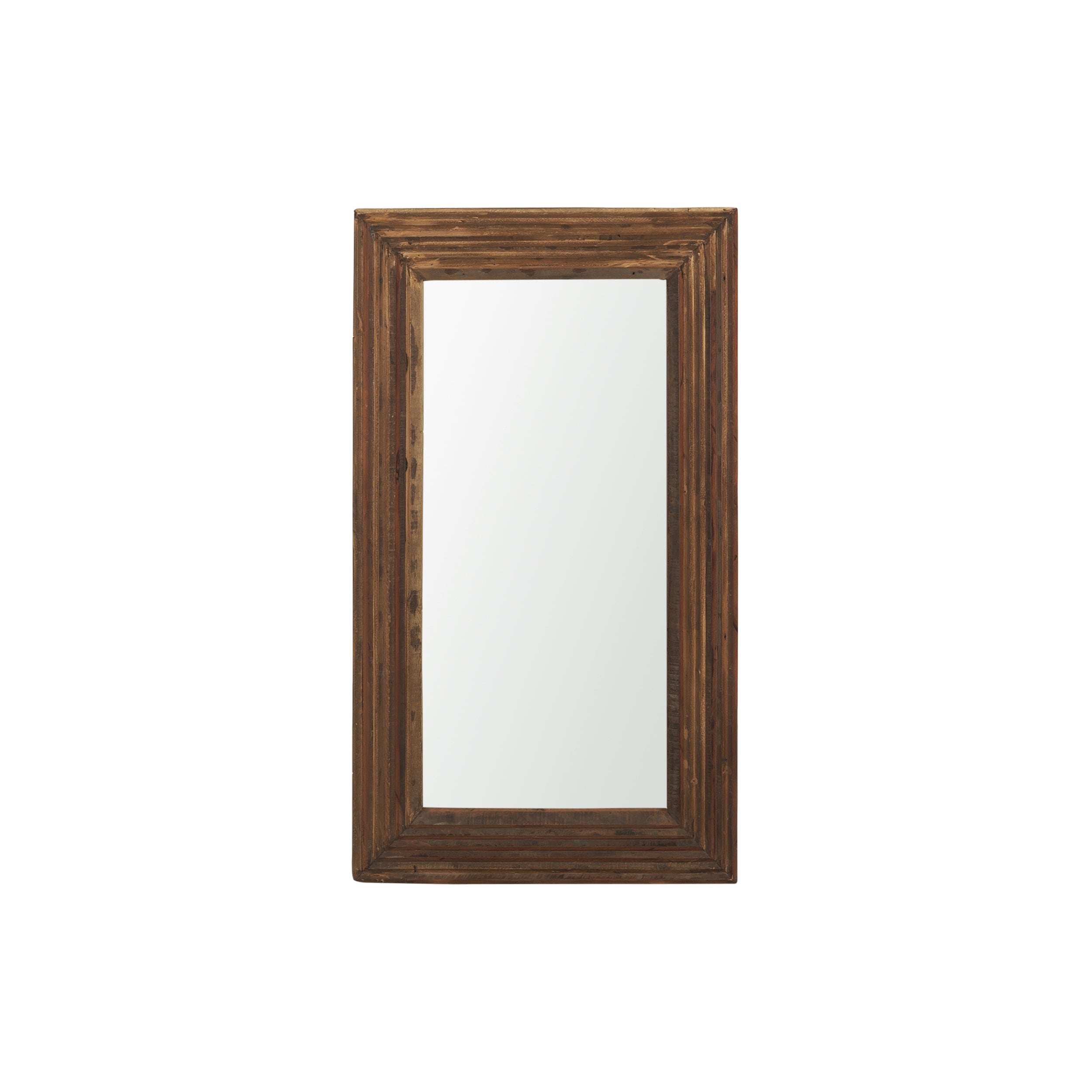 Mercana Bennet Small Rectangle Reclaimed Wooden Mirror