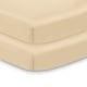 preview thumbnail 14 of 38, BreathableBaby All-in-One Fitted Sheet & Waterproof Cover for 38" x 24" Mini Crib Mattress (2-Pack) Beige