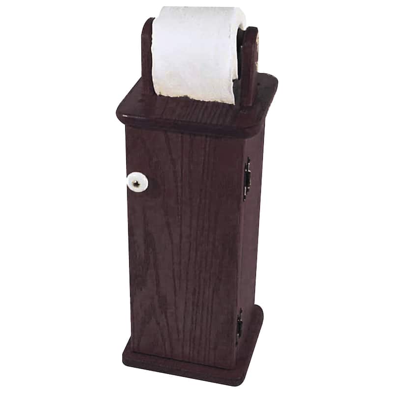 Oak Toilet Paper Cabinet