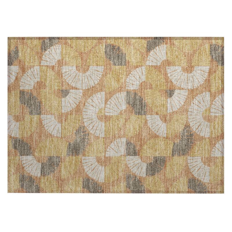 Machine Washable Indoor/ Outdoor Modern Jay Chantille Rug