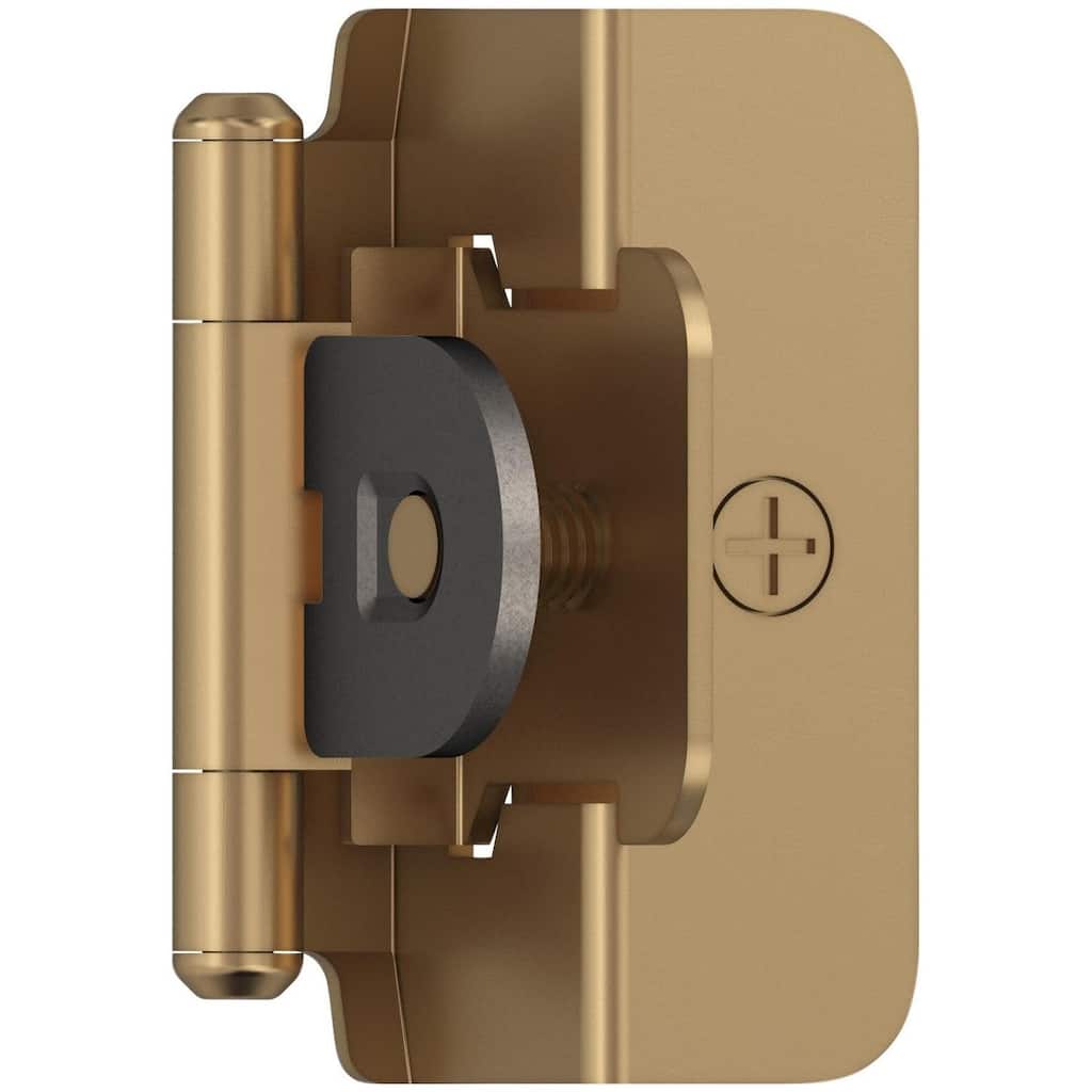 Amerock BP8704 Functional Hardware 1/2" Overlay Surface Mount Cabinet - Champagne Bronze