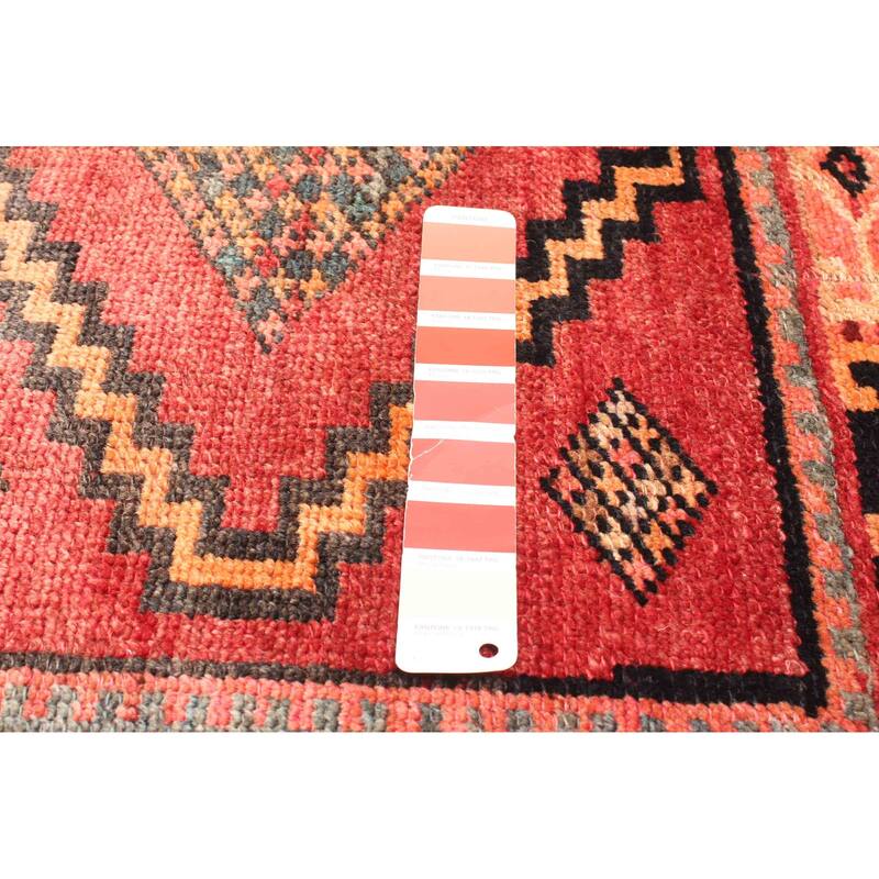 ECARPETGALLERY Hand-knotted Melis Vintage Red Wool Rug - 4'11 x 6'6