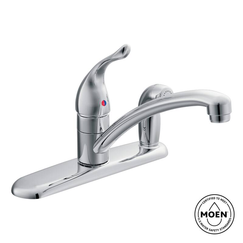 Moen Chateau Low-Arc Kitchen Faucet with Sidespray