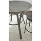 preview thumbnail 4 of 2, Perry Grey Round 42-inch Counter Dining Table by Greyson Living - Grey Brown