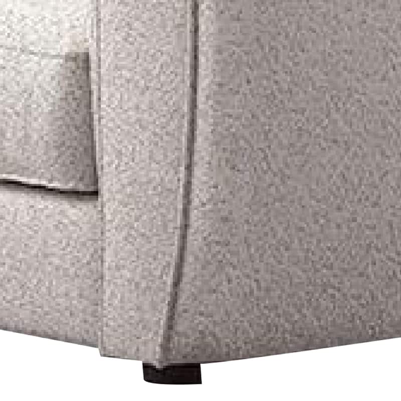 Dly Loveseat, Off White Boucle Seat, Welt Trim, 68 Inch Tuxedo Style
