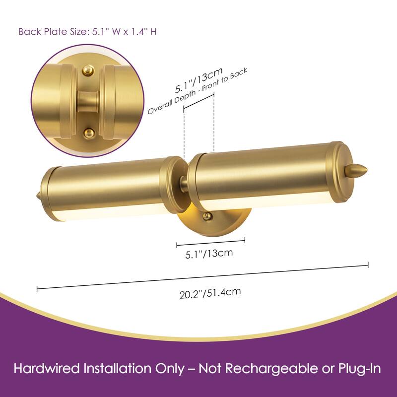 20W 2- light LED Wall Sconce, Stylish Indoor Lighting Fixture