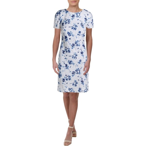 lauren ralph lauren floral lace dress