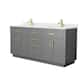 Option Dark Gray / Giotto Quartz Top / Brushed Gold
