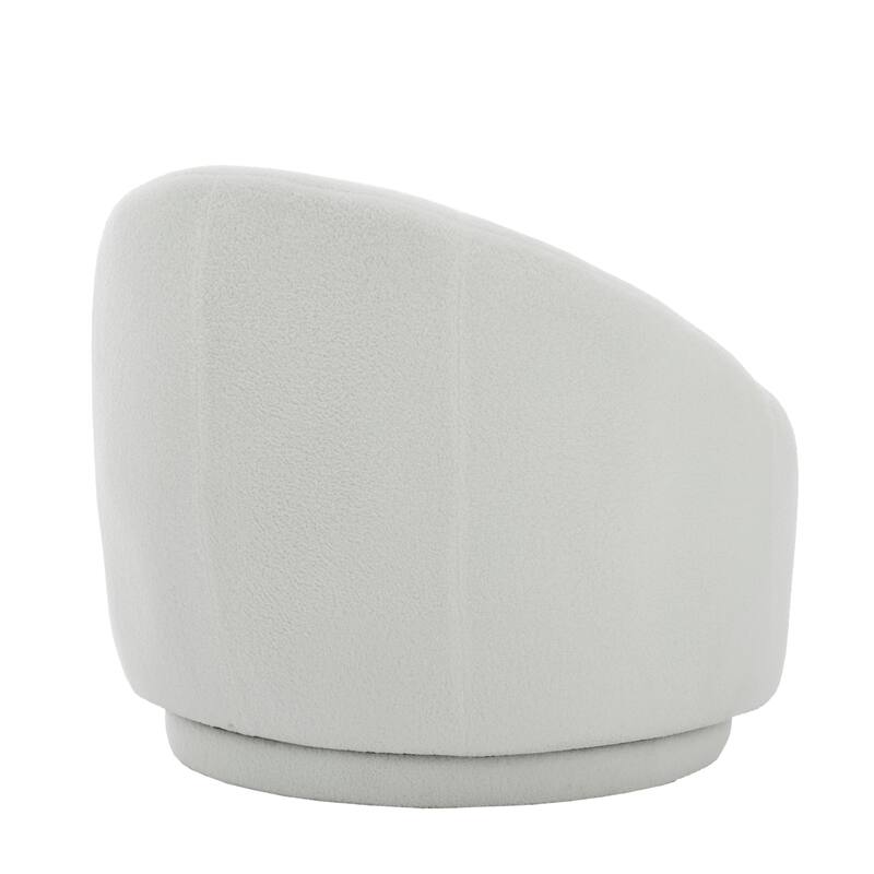 35" Wide Upholstered Swivel Accent Barrel Chairs (Set of 2)