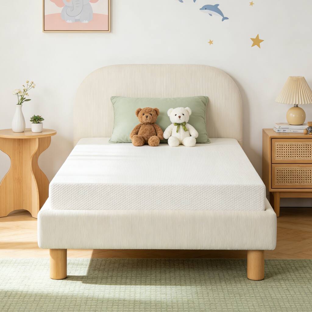 GDFStudio Casper 8-Inch Twin Mattress with 3-Layer Sponge, Gel-Perforated Top and 7-Zone Support