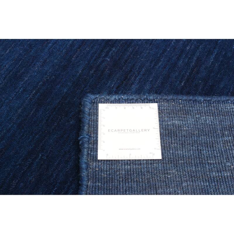 ECARPETGALLERY Hand Loomed Kashkuli Gabbeh Dark Navy Wool Rug - 3'11 x 5'6