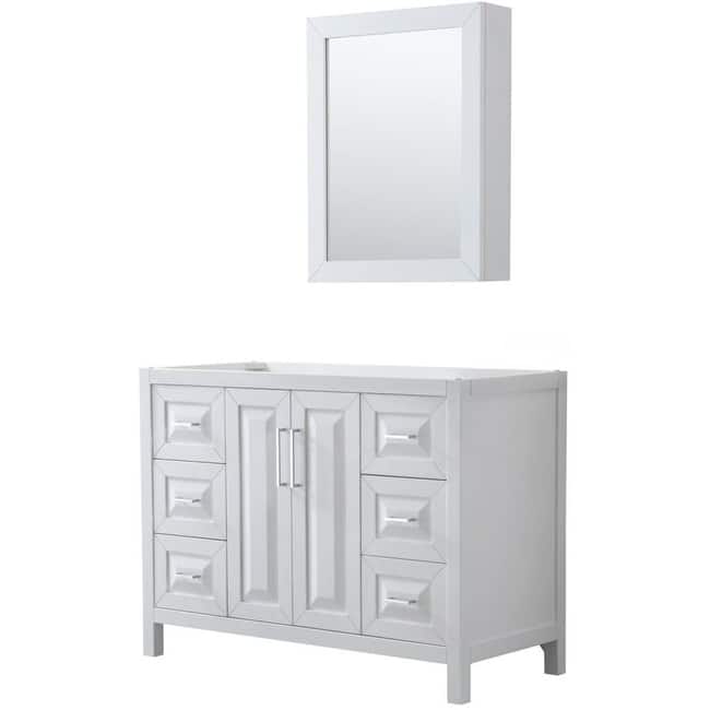 Wyndham Collection Daria 47" Single Free Standing Vanity Cabinet -