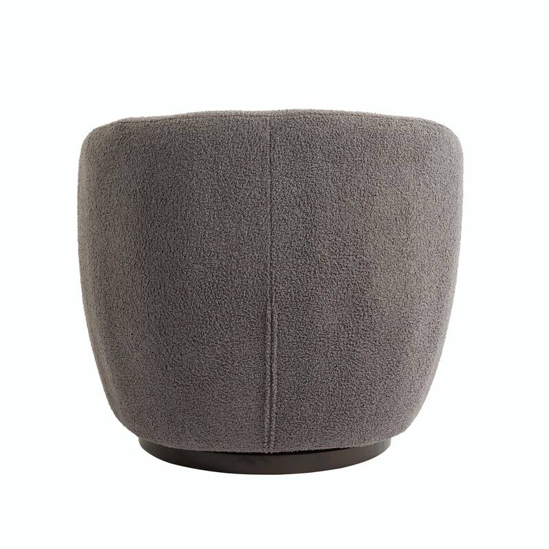 Modern Swivel Barrel Armchair with Storage