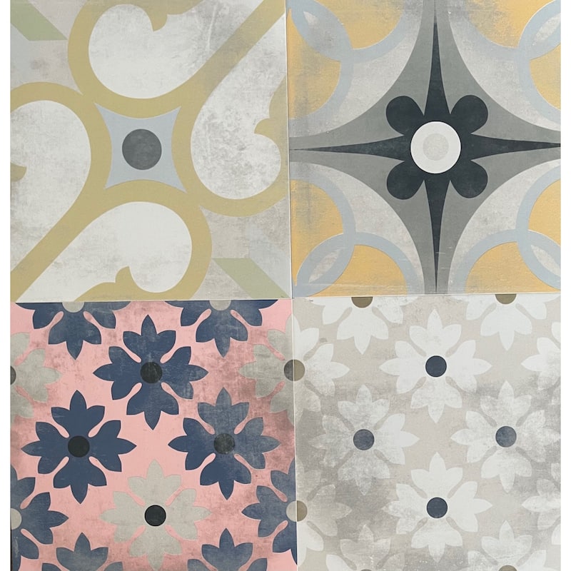 Merida 12 x 12 Ceramic Tile for Wall in Multi-Colored