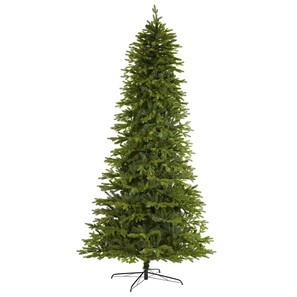 10' Belgium Fir Artificial Christmas Tree, Unlit - over-10-feet
