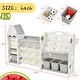 preview thumbnail 7 of 8, Kids Bookshelf Toy Storage Organizer with 17 Bins and 5 Bookshelves, Multi-functional Nursery Organizer