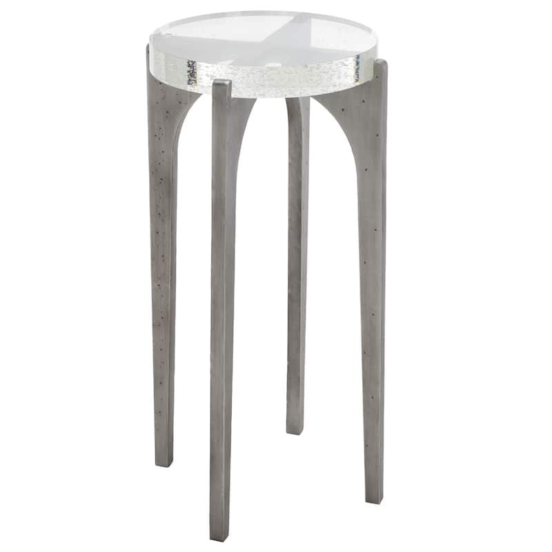 SAFAVIEH Couture Tawny Rd Bubble Glass Accent Table - 13 IN W x 13 IN D x 25 IN H