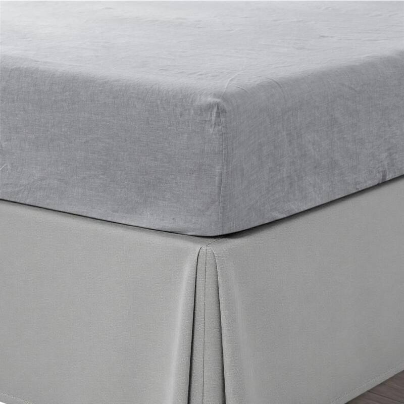 Beige Linen Queen Fitted sheet - Beige - Queen