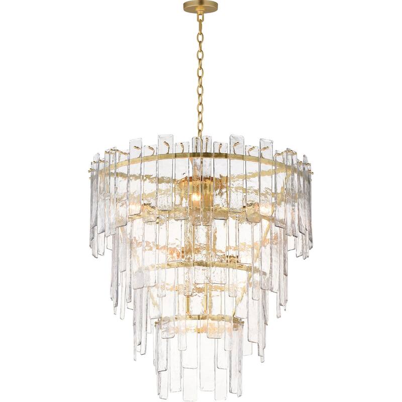 Maxim 21837AG Warren 12 Light 30" Wide Pendant