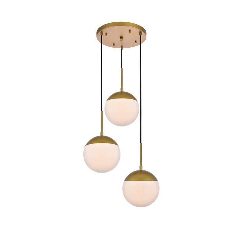 3-Light 18 inch Pendant with Frosted White Glass