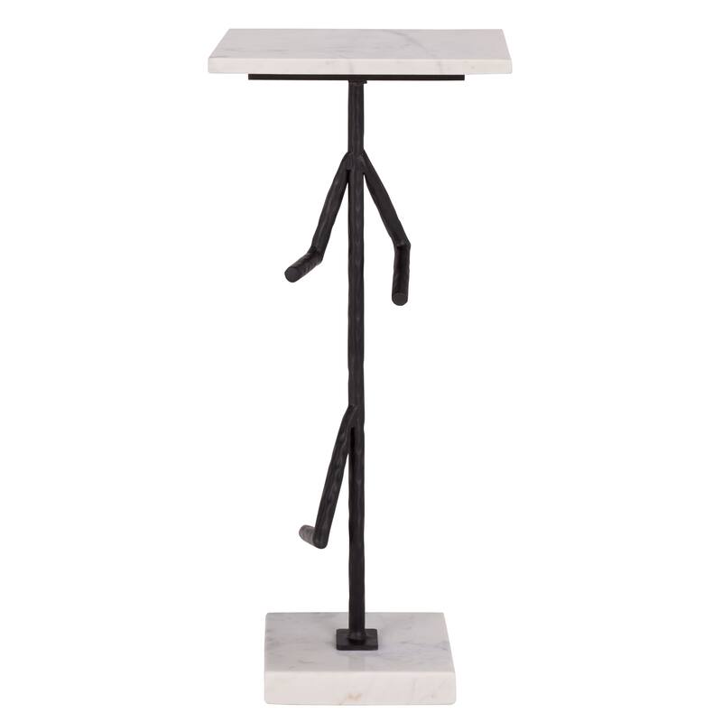 SAFAVIEH Home Warso Marble Side Table - 11"W x 11"D x 24"H