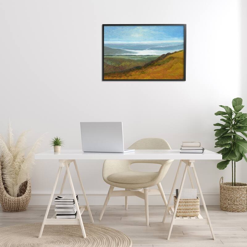 Stupell Vast Serene Hills Framed Giclee Art Design By Dita Jacobovitz