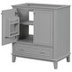 preview thumbnail 31 of 29, Modern 30 Inch Bathroom Vanity Base with Drawer and Adjustable Shelves, Cabinet Only without Sink