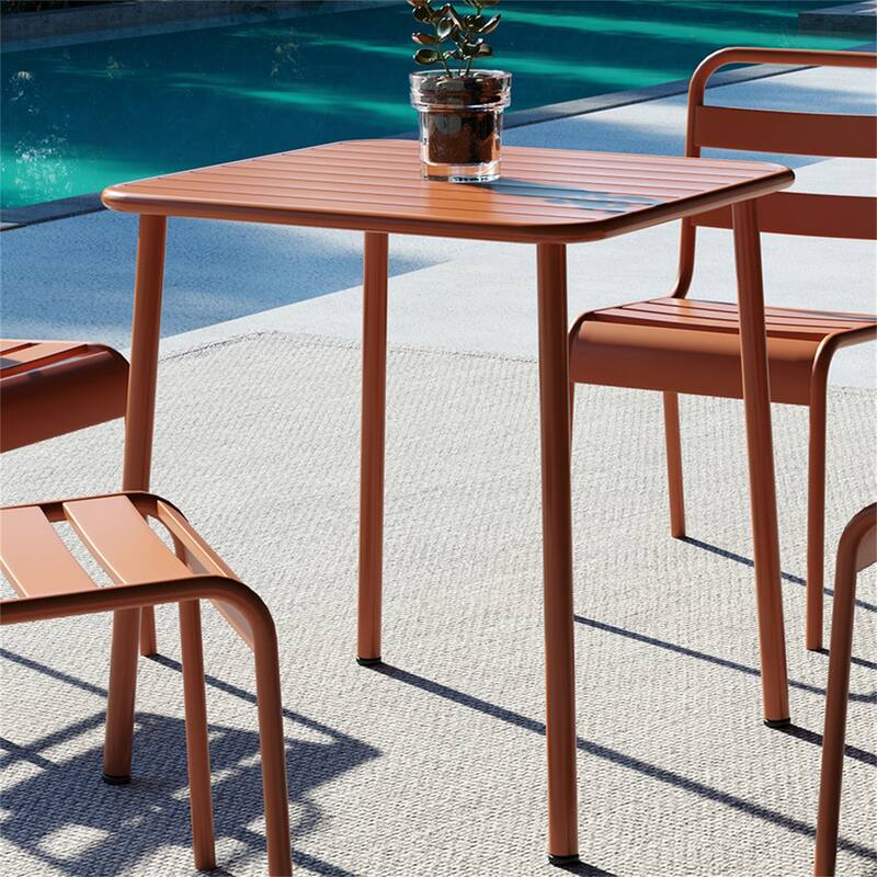 Sera Square Table Outdoor Courtyard Table Villa Open Air Dining Table