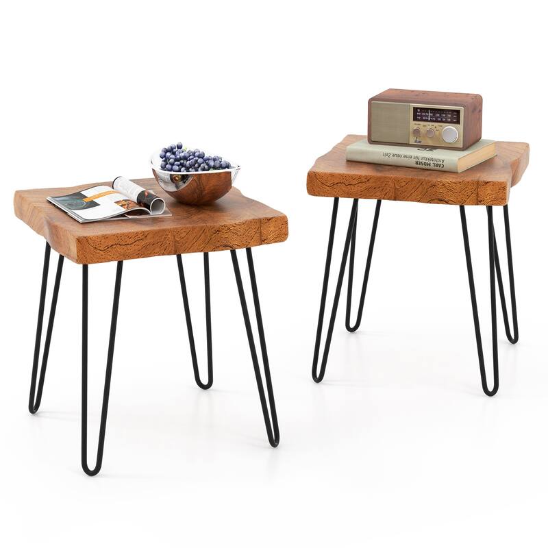 Reclaimed Recycled Teak Wood End Table
