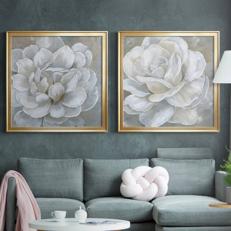 Bombshell Bloom I Premium Framed Canvas - Ready to Hang